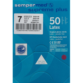 Sempermed Supreme Plus surgical gloves 7 sterile 50 pairs