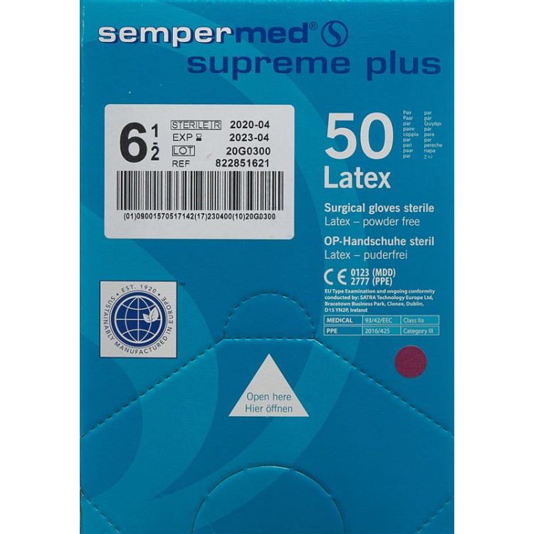 SEMPERMED Supreme Plus OP Handschu 6,5 st