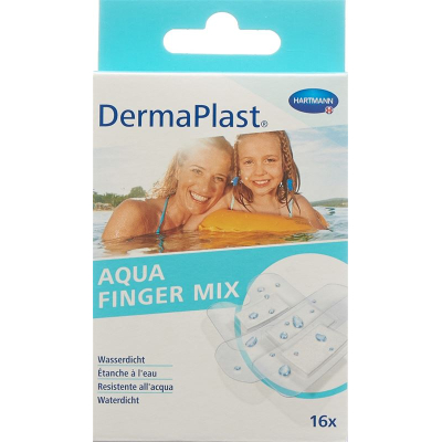 Dermaplast 아쿠아 핑거 믹스 16 stk