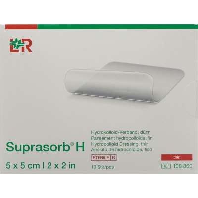 Suprasorb H Dünn Hydrokolloid Verband 5x5cm 10 Stk