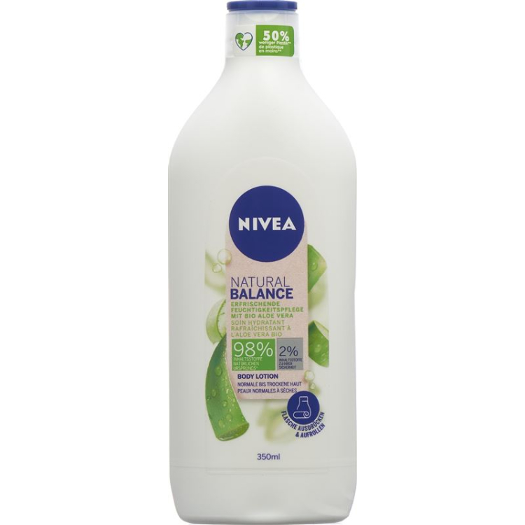 Nivea Natural Balance Body Lotion Bio mit Aloe Vera 350 мл