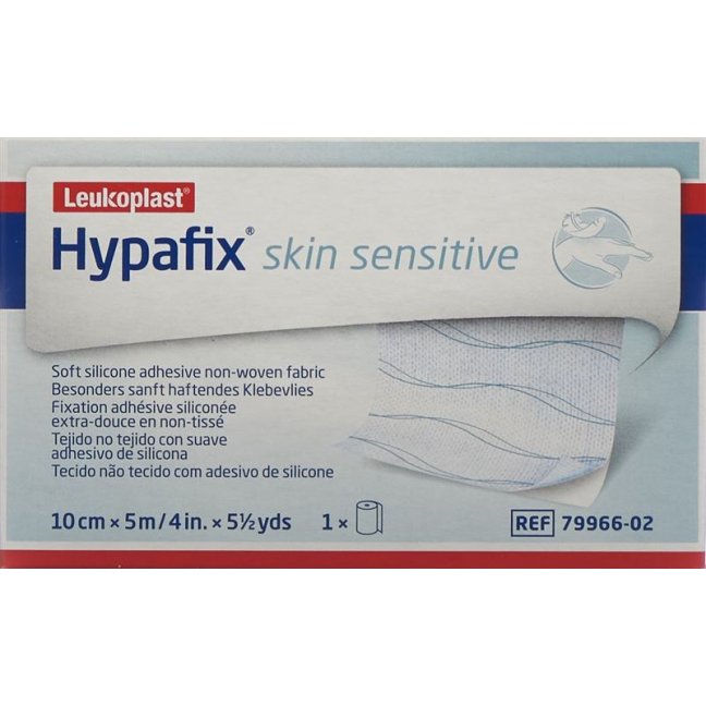 HYPAFIX سیلیکون حساس به پوست 10cmx5m