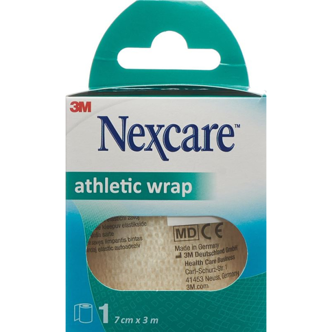 3M Nexcare Athletic Wrap 7cmx3m белый