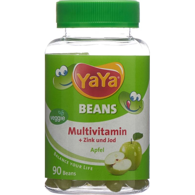 YAYABeans multivitamin apple without gelatin Ds 90 pcs