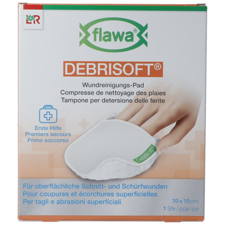 FLAWA DEBRISOFT Ped 10x10cm steril