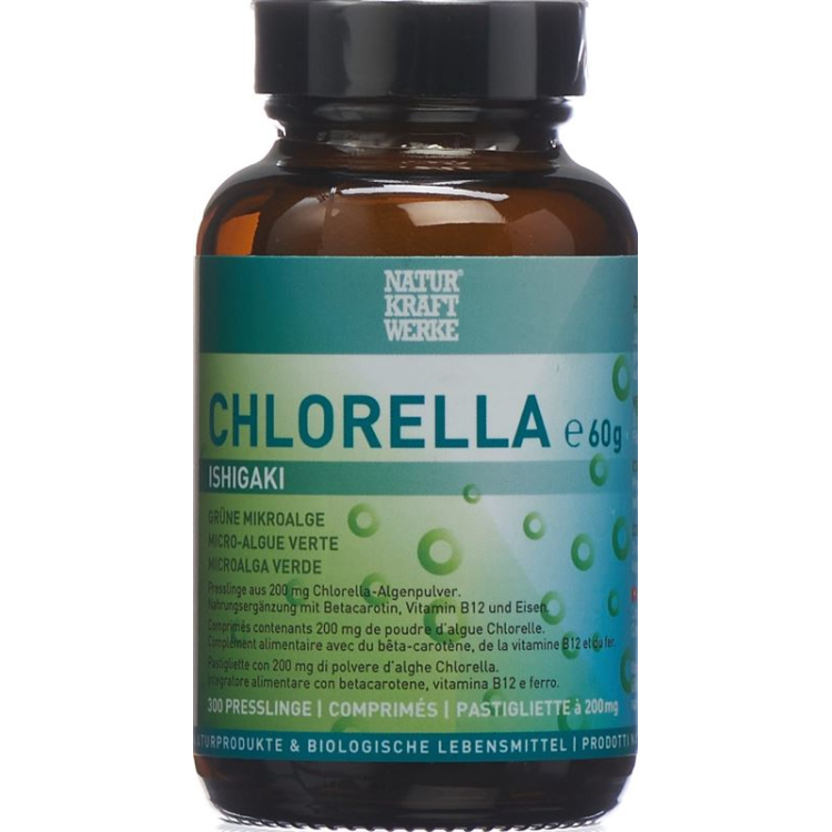 NaturKraftWerke Chlorella Ishigaki granulės à 200mg 750 vnt.