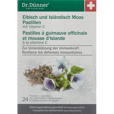 Dünner eibisch isländisch moos pastille 24 stk