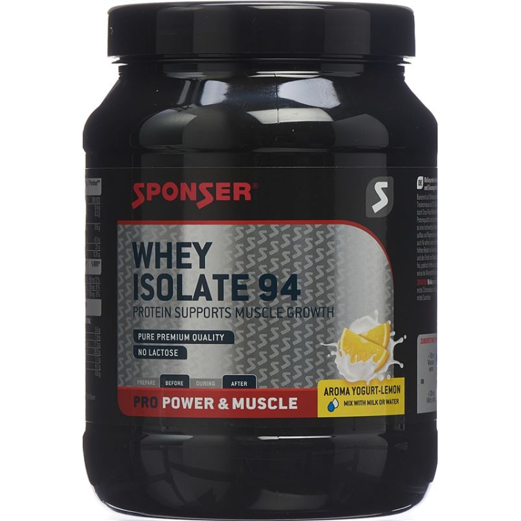 Sponser Whey Isolate 94 Yoghurt Lemon Jar 425 g