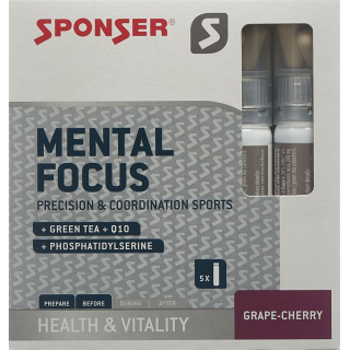 Sponsor Mental Focus fruit box 5 drinking ampoules 25 ml + 5 x 2 ca