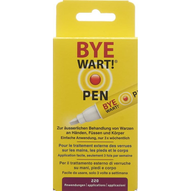 Bye Wart Pen 3 ml - Effective Self-Treatment for Warts