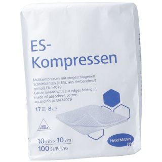 Hartmann ES compresses 8x 10x10cm bag 100 pcs