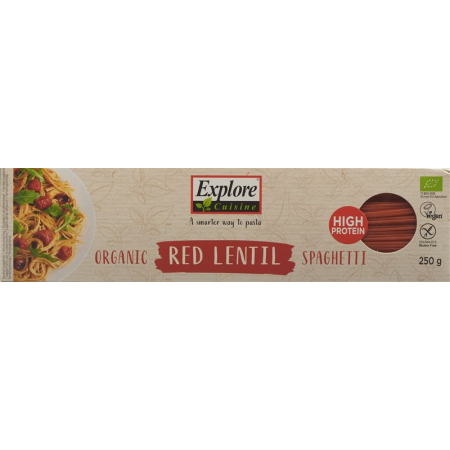 Explore Cuisine spaghetti from red lentils bio 250g