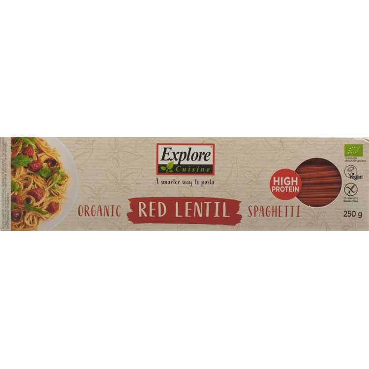 Explore Cuisine spaghetti from red lentils bio 250g