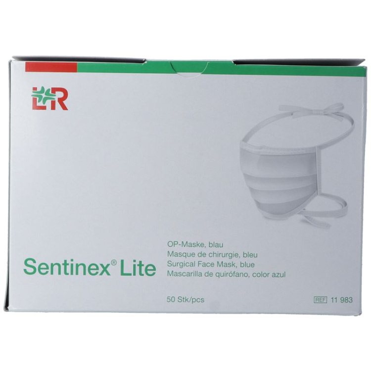 Маски хирургические Sentinex Lite синие 50 шт.