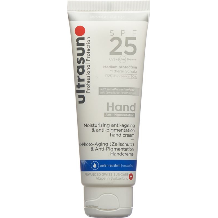 ULTRASUN პიგმენტაციის საწინააღმდეგო ხელის კრემი SPF25