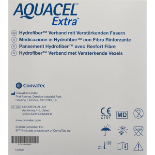 AQUACEL Extra Hydrofiber Bandage 15x15cm 5 pcs