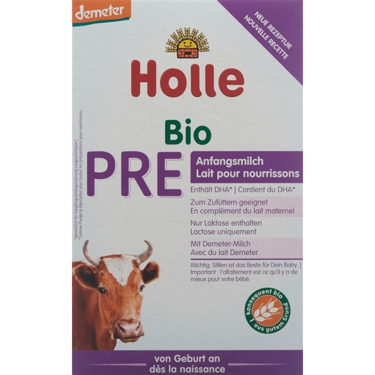 Holle Bio-Anfangsmilch PRE Karton 400 ក្រាម។