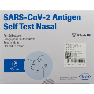 ROCHE SARS CoV-2 AG PST Test Nasal 5 pcs