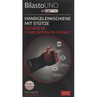 Bilasto Uno Handgelenkschiene S-XL links mit Stütze und Velcro