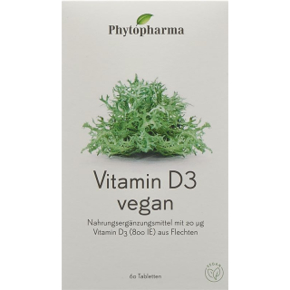 Phytopharma vitamin d3 tabl vegan 60 pcs