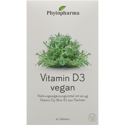 Phytopharma vitamin d3 tablets vegan 60 pcs