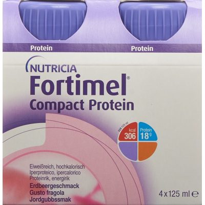 FORTIMEL COMPACT PROTEIN STRAWBERRY 4 FL 1