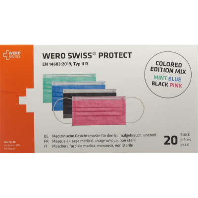 WERO SWISS Protect Mask Type IIR colored mix