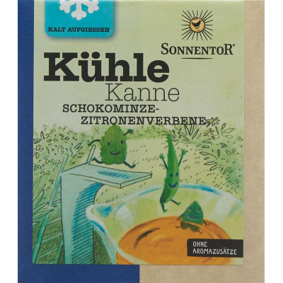 Sonnentor kühle kanne teepyramiden schokominze-zitronenverbene bio 16 stk