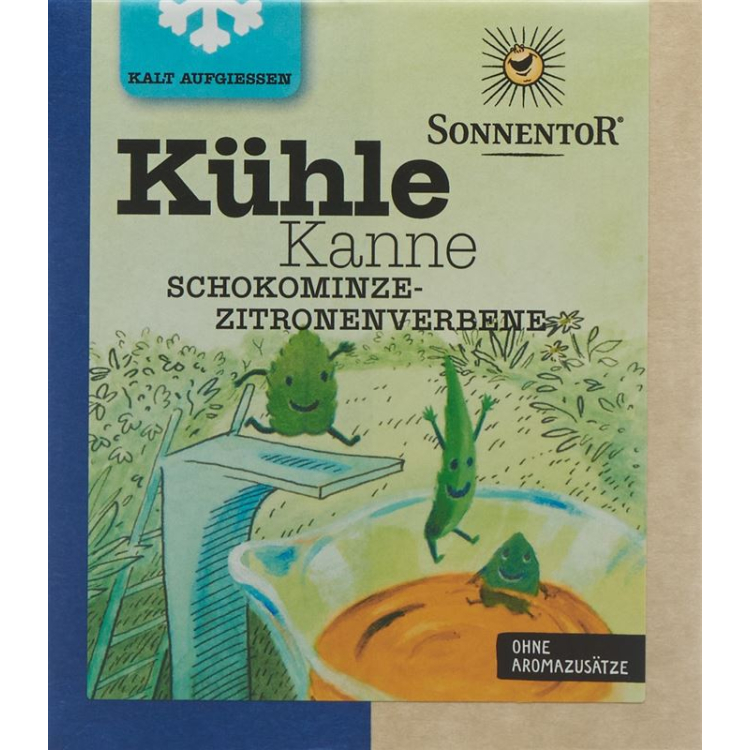 Sonnentor Kühle Kanne Teepyramiden Schokominze-Zitronenverbene BIO 16 Stk