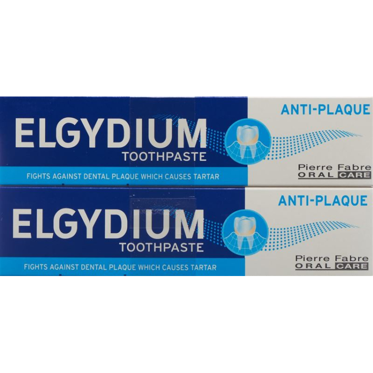 Elgydium Anti-Plaque 잔파스타 듀오 2 x 75ml