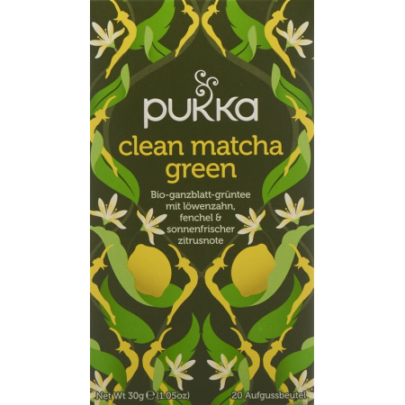 Pukka Clean Matcha Green Tea Organic Bag 20 pcs