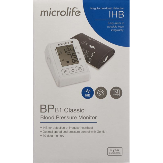 Microlife BP B1 Classic Digital Arm Blood Pressure Monitor 1 Piece