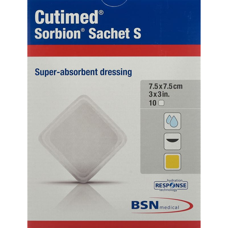 Cutimed Sorbion Sachet S 7.5x7.5cm 50 pcs