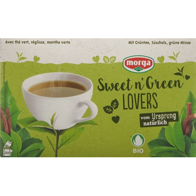 Morga Sweet n'Green Lovers Tee mit Hülle Bio Knospe bag 20 Stk