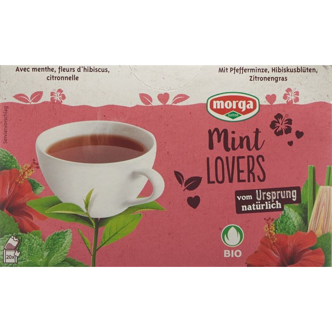 MORGA Mint Lovers Tee w/H organic bud