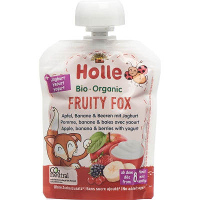 Holle fruity fox apfel banane beeren jogurt