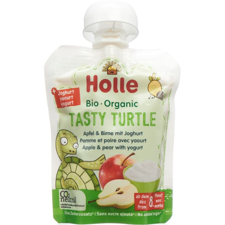 HOLLE Tasty Turtle Apfel&Birne mit Joghurt