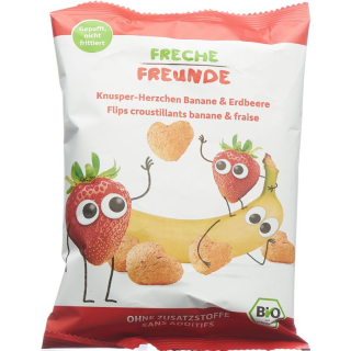 Cheeky Friends Crunchy Hearts Banana & Strawberry Bag 30 g