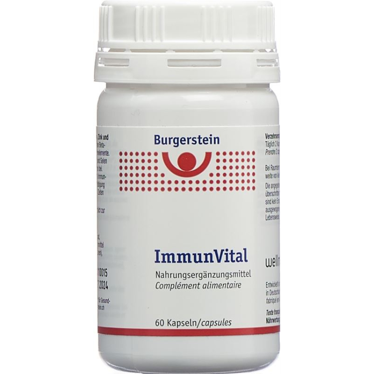 קפסולות בורגרשטיין ImmunVital עשויות 60 חתיכות