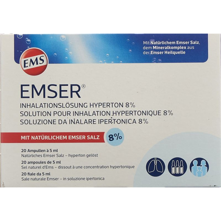 Emser Inhalationslösung 8 % hypertonsch 20 Stk