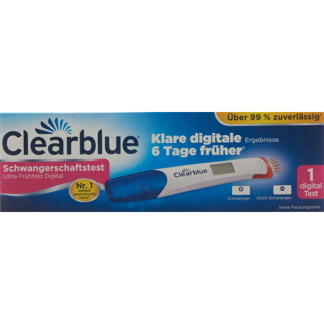 Clearblue Ultra Schwangerschaftstest früh digital