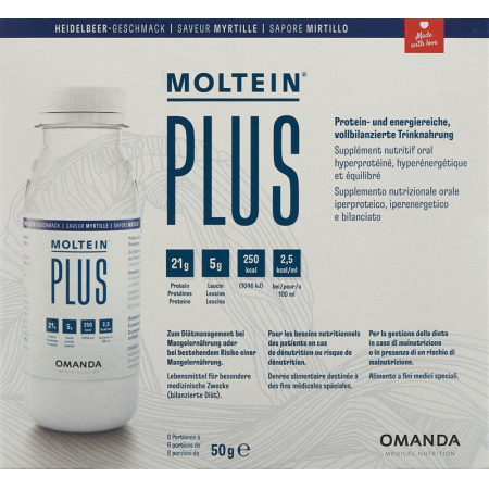 Moltein PLUS 2.5 Heidelbeere Ds 400гр
