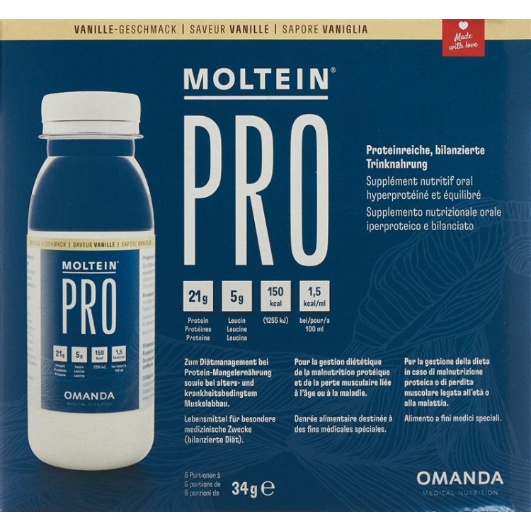 Moltein PRO 1.5 Vanille Btl 510 g