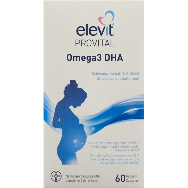 ELEVIT PROVITAL Omega3 DHA Kaps - Dietary Supplement for Baby's Eye and Brain Development
