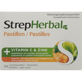 STREPHERBAL pastilles propolis & honey flavored