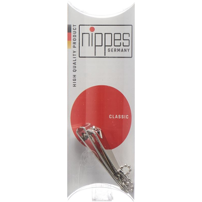 Nippes nagelknipser mit kette vernickelt