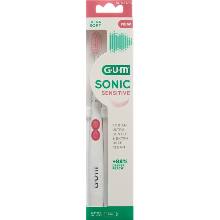 GUM Sonic Sens elektr Zahnbürste blanc