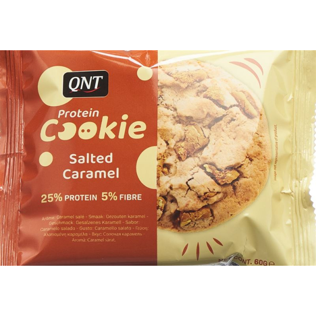 QNT חלבון עוגיית קרמל מלוח