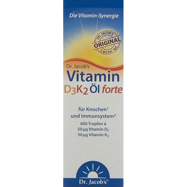DR. JACOB'S Vitamin D3K2 Oil forte