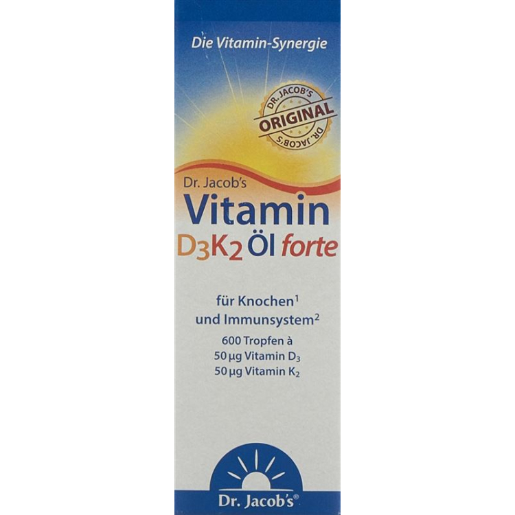 Dr. JACOB'S Vitamine D3K2 Öl forte